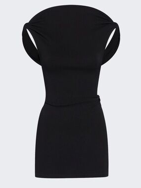 Jacquemus La Robe Mini Bordo Black